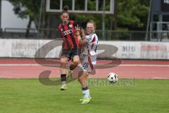 2. Bundesliga Frauen - Saison 2024/25 - FC Ingolstadt 04 Frauen - 1. FC Nürnberg - Emma Kusch (Nr.9 - FCI Frauen) - Steck Madeleine weiss Nürberg - Foto: Meyer Jürgen