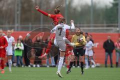 2. Bundesliga Frauen - Saison 2024/25 - FC Ingolstadt 04 Frauen - FC Bayern München - Nadja Burkhard (Nr.7 - FCI Frauen) - Kappes Jana rot München - Foto: Meyer Jürgen