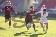 Testspiel; 1. FC Nürnberg - FC Ingolstadt 04 - Zweikampf Kampf um den Ball Felix Keidel (43, FCI) Villadsen Oliver (2 FCN)