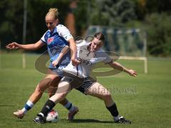 Testspiel - 2. Bundesliga Frauen - Saison 2026/27  - FC Ingolstadt 04 Frauen -  - Katharina Bauer (Nr.3 - FCI Frauen) - Jule Krips blau Hoffenheim  - Foto: Meyer Jürgen