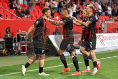 3. Liga; FC Ingolstadt 04 - SV Waldhof Mannheim; Sebastian Grönning (11, FCI) Tor Jubel Treffer 2:0 Mladen Cvjetinovic (19, FCI) Dennis Borkowski (7, FCI) Max Dittgen (10, FCI)