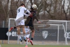 Freundschaftsspiel - Saison 2025/26 - FC Ingolstadt  II - ASV Neumarkt - Morris Adelabu schwarz Neumarkt  - Tomislav Bagaric (Nr.5 - FC Ingolstadt II) - Foto: Meyer Jürgen