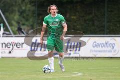 Bezirksliga - Saison 2025/26 - FC Gerolfing - VFR Garching - Bastian Heigl grün Gerolfing - XXXXX - Foto: Meyer Jürgen