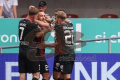 3. Liga; FC Ingolstadt 04 - SSV Ulm 1846; Tor Jubel Treffer David Kopacz (29, FCI) Yannick Deichmann (20, FCI) Jannik Mause (7, FCI) Marcel Costly (22, FCI)