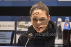 3. Liga; SV Waldhof Mannheim - FC Ingolstadt 04; Pressekonferenz Interview Cheftrainerin Sabrina Wittmann (FCI)