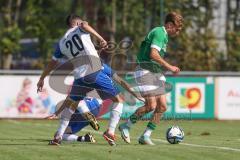 Bezirksliga - Saison 2024/25 - FC Gerolfing - TSV Rohrbach - Maximilian Amper weiss Rohrbach - Timo Kraus (Nr.21 - FC Gerolfing) - Foto: Meyer Jürgen