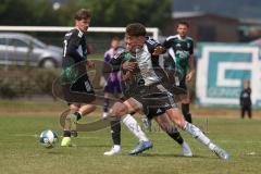 Bezirksliga - Saison 2025/26- TSV Gaimersheim - TSV Ober./Unterh.stadt - Quendrim Hoti (Nr.4 - TSV Gaimersheim) - Alem Husejnovic grau Ober/. Unterh.stadt - Foto: Meyer Jürgen