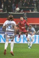 3. Liga; FC Ingolstadt 04 - MSV Duisburg; Jonas Scholz (15, FCI) Kopfball Krüger Florian (26 MSV) Bitter Joshua (29 MSV)