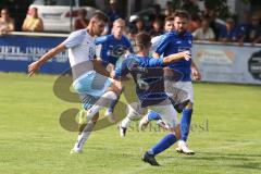 Kreisklasse - Saison 2024/25- TSV Großmehring - SV Oberstimm - Nico Zirngibl weiss Oberstimm - Michael Kaps blau Großmehring - Foto: Meyer Jürgen