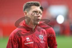 3. Liga; FC Ingolstadt 04 - TSV Havelse; vor dem Spiel Jonas Scholz (15, FCI)