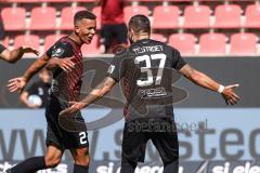 3. Liga; FC Ingolstadt 04 - Hallescher FC; Marcel Costly (22, FCI) Tor Jubel Treffer Pascal Testroet (37, FCI)