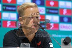 DFB-Pokal; FC Ingolstadt 04 - 1. FC Kaiserslautern; Pressekonferenz Interview Cheftrainer Markus Anfang (FCK)