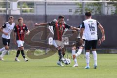 Testspiel; 3. Liga; FC Ingolstadt 04 - SSV Ulm; Pascal Testroet (37, FCI) Keller Aaron (16 ULM) Higl Felix (33 ULM)