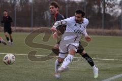 Freundschaftsspiel - Saison 2025/26 - FC Ingolstadt  II - ASV Neumarkt - Muhammed Atak (Nr.2 - FC Ingolstadt II) - Leon Gümpelein schwarz Neumarkt  - Foto: Meyer Jürgen