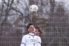 Freundschaftsspiel - Saison 2025/26 - FC Ingolstadt  II - ASV Neumarkt - Edis Bakic weiss FCI - Alexander Braun schwarz Neumarkt  - Foto: Meyer Jürgen