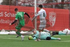 AUDI - Schanzer Amateurcup - Finale -  2026  - SV Hundszell - SV Denkendorf - Gabriel Hägel TW Hundszell - Luca Kammerer weiss Hundszell - Jonas Löffler grün Denkendorf - Foto: Meyer Jürgen