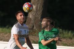 Testspiel - Saison 2025/26 - SV Manching - TSV Gaimersheim - Nico von Swiontek Brzezinski (Nr.17 - TSV Gaimersheim) - Daniel Schweiger (Nr.11 - SV Manching) - Foto: Meyer Jürgen