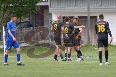 Kreisklasse - Saison 2025/26- TSV Großmehring - ST Scheyern - Der 0:1 Führungstreffer durch Leon Huber schwarz Scheyern - jubel - Foto: Meyer Jürgen