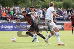 3. Liga; Testspiel; FC Ingolstadt 04 - Borussia Mönchengladbach; Pascal Testroet (37, FCI) Friedrich Marvin (5 BMG) Weigl Julian (8 BMG)