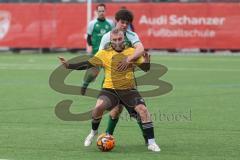 AUDI Amateuercup - Saison 2024/25 - TSV Lichtenau - FC Geisenfeld - Deniz Hadzic gelb Lichtenau  - Manuel Obermayr grün Geisenfeld - Foto: Meyer Jürgen