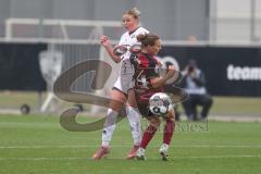 DFB Pokal - Frauen - Saison 2025/26 - FC Ingolstadt 04 Frauen - 1. FC Nürnberg - Jenny Beyer (Nr.8 - FC Ingolstadt Frauen I) - Lein Nastasia rot Nürnberg - Foto: Meyer Jürgen