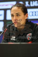 3. Liga; FC Ingolstadt 04 - TSG Hoffenheim II; Pressekonferenz Interview Cheftrainerin Sabrina Wittmann (FCI)