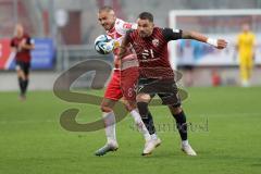 Toto-Pokal - Saison 2023/2024 - FC Ingolstadt 04 - Jahn Regensburg - Pascal Testroet (Nr.37 - FCI) - Andreas Geipl (Nr.8 - Regensburg) - Foto: Meyer Jürgen