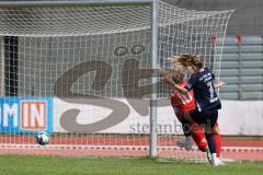 DFB - Pokal Frauen 1. Runde - Saison 2023/2024 - FC Ingolstadt 04 - FC Carl Zeiss Jena - Der 0:2 Führungstreffer durch Melina Reuter blau Jena - jubel - Lisa Ebert (Nr.10 - FCI Frauen) - Foto: Meyer Jürgen