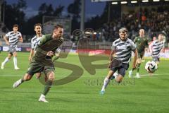 3. Liga; SV Sandhausen - FC Ingolstadt 04; Max Besuschkow (17, FCI) Sturm, Schikora Marco (21 SVS)