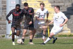Bayernliga Nord - Saison 2025/26 - FC Ingolstadt 04 II - SpVgg Bayern Hof - Jason Osei Tutu (Nr.11 - FC Ingolstadt II) - Johannes Hamann weiss Bayern Hof  - Foto: Meyer Jürgen