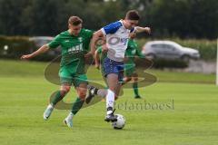 Bezirksliga - Saison 2023/2024 - TSV Gaimersheim - TSV Rohrbach  - Gabriel Weiss (Nr.32 - Gaimersheim) grün - Andreas Maier weiss Rohrbach - Foto: Meyer Jürgen