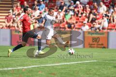 3. Liga; SpVgg Unterhaching - FC Ingolstadt 04; Pascal Testroet (37, FCI) Tor Jubel Treffer Ausgleich 1:1 Schwabl Markus (23 SpVgg)