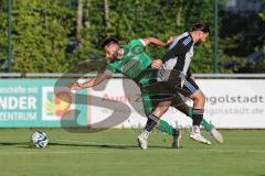 Bezirksliga - Saison 2025/26 - FC Gerolfing - TSV Ober./Unterh.stadt - Christian Träsch grün Gerolfing  - Dogan Tiryaki (Nr.6 - TSV Ober-/Unterh.stadt) - Foto: Meyer Jürgen