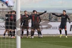 3. Liga - Saison 2025/26 - Hansa Rostock - FC Ingolstadt 04  - Max Besuschkow (Nr.17 - FCI) mit dem 0:2 Führungstrteffer - jubel - XXXXX - Foto: Meyer Jürgen