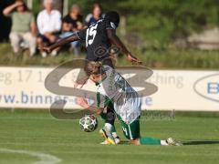 Landesliga - Freundschaftsspiel - Saison 2026/27 - SV Manching - FC Ingolstadt 04 II - Omotolani Sherif Oladosu (Nr.15 - FCI II) - Nico Daffner (Nr.14 - SV Manching) - Foto: Meyer Jürgen