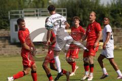 Bayernliga Nord - Saison 2024/25 - FC Ingolstadt 04 II - ASV Neumarkt - Davide Sekulovic (Nr.7 - FCI U21) - Majewski Philipp rot Neumarkt - Foto: Meyer Jürgen