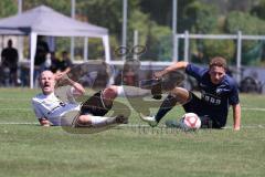 Kreisklasse - Saison 2024/25- TSV Gaimersheim II - TSV Etting  - Moritz Heckl weiss Gaimersheim - Sascha Depner blau Etting - Foto: Meyer Jürgen