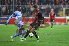 3. Liga; TSV 1860 München - FC Ingolstadt 04; Sebastian Grönning (11, FCI) Lucoqui Anderson (3 TSV)