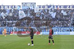 3. Liga; TSV 1860 München - FC Ingolstadt 04; Freistoß Benjamin Kanuric (8, FCI) Max Besuschkow (17, FCI)