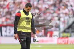 3. Liga; Energie Cottbus - FC Ingolstadt 04; vor dem Spiel Pascal Testroet (37, FCI) geht zum letzten Mal für den FCI auf den Platz