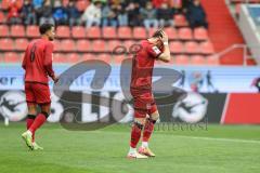3. Liga; FC Ingolstadt 04 - Rot-Weiss Essen; Torchance verpasst Linus Rosenlöcher (19, FCI) ärgert sich