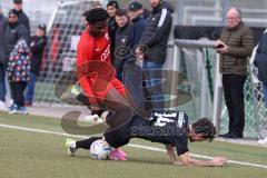 Bayernliga Nord - Saison 2023/24 - FC Ingolstadt 04 II - SC Eltersdorf- Michael Udebuluzor (Nr.11 - FCI) - Fischer Moritz schwarz Eltersdorf - Foto: Meyer Jürgen