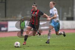 *** 2. Bundesliga Frauen - Saison 2025/26 - FC Ingolstadt 04 Frauen - VFL Bochum - Jenny Beyer (Nr.8 - FC Ingolstadt Frauen I) - Bantle Alina blau Bochum - Foto: Meyer Jürgen