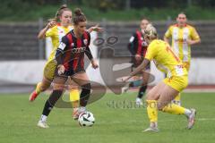 2. Bundesliga Frauen - Saison 2024/25 - FC Ingolstadt 04 Frauen - FC Union Berlin - Magdalena Schwarz (Nr.23 - FCI Frauen) - Steinert Judith gelb Berlin - Foto: Meyer Jürgen