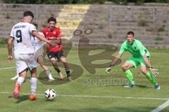 A-Junioren - DFB Pokal  - Saison 2024/25 - A-Junioren - FC Ingolstadt 04 - Hannover 96 - Der 1:0 Führungstreffer durch Drakulic Ognjen weiss FCI der den Ball über Torwart Schwanke Jonas Hannover lupft - jubel - XXXXX - XXXXX - Foto: Meyer Jürgen