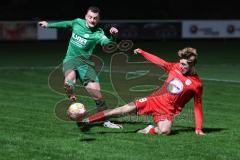 Landesliga - Saison 2024/25 - SV Manching - TSV Dachau - Ralf Schröder (Nr.21 - SV Manching) - Barin Berkant rot Dachau - Foto: Meyer Jürgen