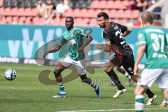 3. Liga; FC Ingolstadt 04 - VfB Lübeck; Lukas Fröde (34, FCI) Beleme Daouda (16 VfB)