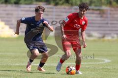 A - Junioren Bundesliga -  Saison 2023/2024 - FC Ingolstadt 04 - FSV Mainz 05 - Berkay Öztürk rot FCI - Foto: Meyer Jürgen