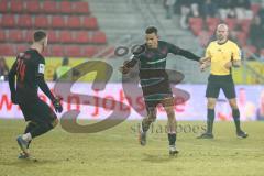 3. Liga; SSV Jahn Regensburg - FC Ingolstadt 04; Tor Jubel Treffer 0:3 Marcel Costly (22, FCI) Gustav Christensen (24, FCI)