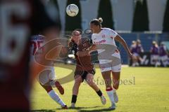 DFB—Pokal 1. Hauptrunde -  Saison 2026/27  - FC Ingolstadt 04 Frauen - 1. FSV Mainz 05 - Fähnrich Emilie rot FCI - Georgieva Marina weiss Mainz - Foto: Meyer Jürgen